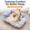 All-Season Padded Rectangular Pet Bed for Dogs & Cats