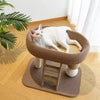 Low-Profile Cat Tree with Cat Bed and Sisal Scratcher