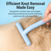 Long- and Short-Tooth Pet Rake Comb for Cats and Dogs
