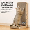 L-Shaped Vertical Kraft Paper Cat Scratcher for Cats