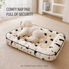 Cotton-Linen Pet Bed Mat for Small Dogs and Rabbits