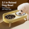 Double Stainless Steel Dog Bowls with Anti-Tip Feeding Stand