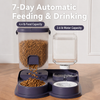 Non-Electric Pet Water Dispenser with Integrated Bowl