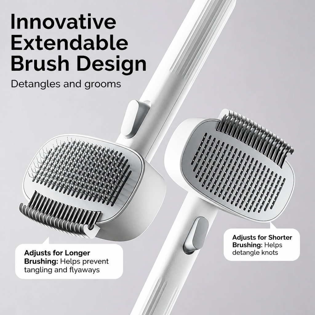 2-in-1 Deshedding & Detangling Comb for Cats and Dogs