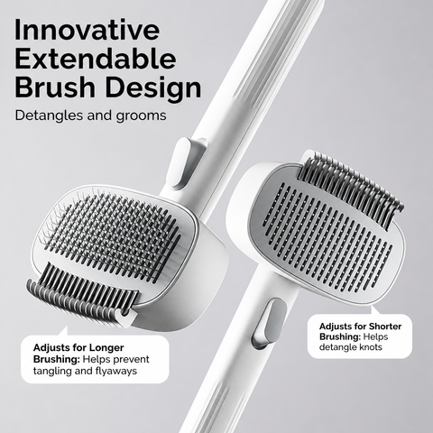2-in-1 Deshedding & Detangling Comb for Cats and Dogs