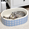 Deep Oval Cardboard Cat Scratcher Bed - p-00017