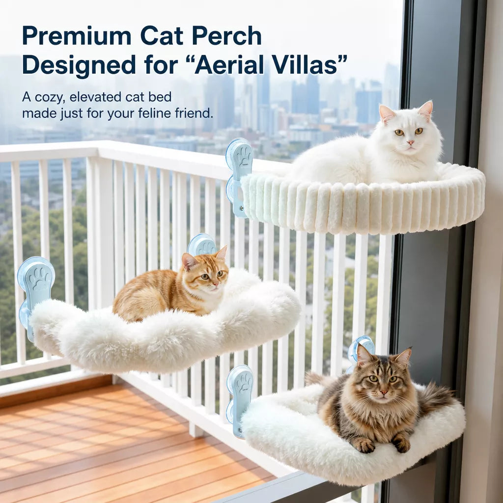 Cat Window Hammock with Suction Cups