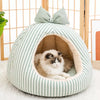 Enclosed Fabric Pet Tent Bed for Cats and Small Dogs