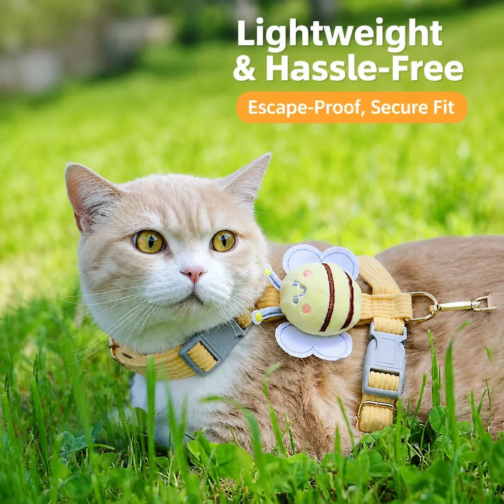 Cat Vest Harness and Leash for Outdoor Walks