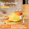 Duck-Shaped Rotating Treat Dispenser Toy