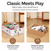 Rectangular Corrugated Cardboard Cat House & Scratcher