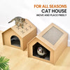 Corrugated Cardboard Cat Scratcher House