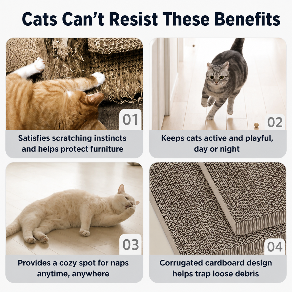 Corrugated Cardboard Cat Scratcher Lounge