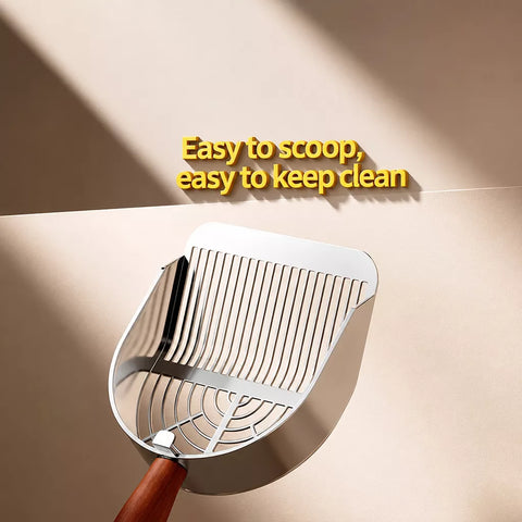 Large Metal Cat Litter Scoop with Fine Sifting Holes