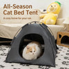 Portable Enclosed Pet Tent Bed for Cats and Small Dogs