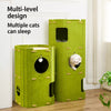 Multi-Level Cat Tree with Enclosed Hideaway and Scratching Board