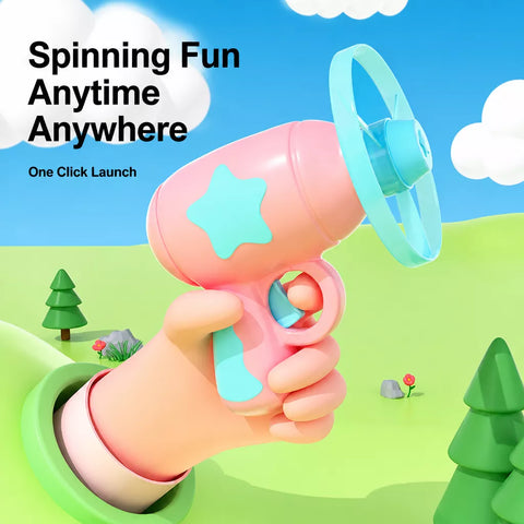 Interactive Cat Teaser Wand & Flying Disc Toy