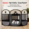Foldable Enclosed Cat & Dog Bed – Patchwork Style