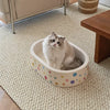 Deep-Groove Corrugated Cardboard Cat Scratcher Lounger