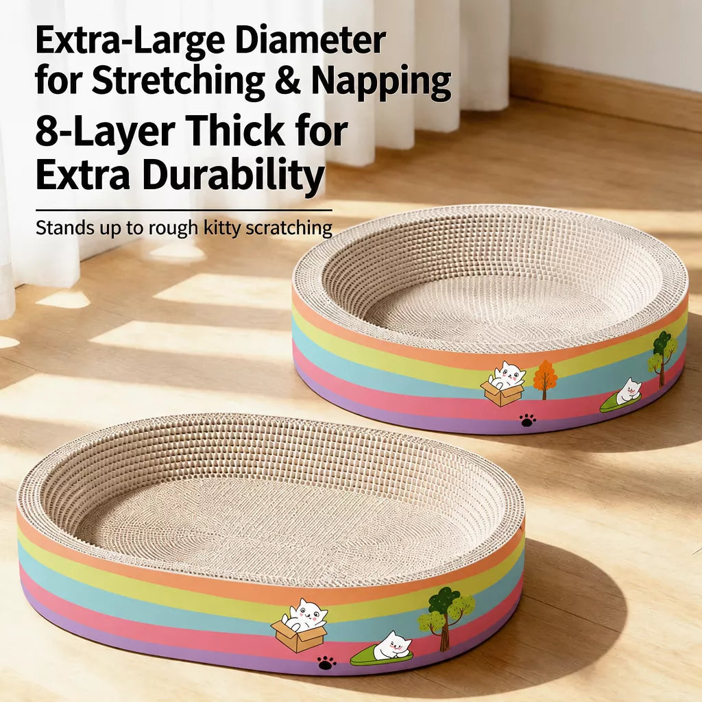 Corrugated Cardboard Cat Scratcher Lounge
