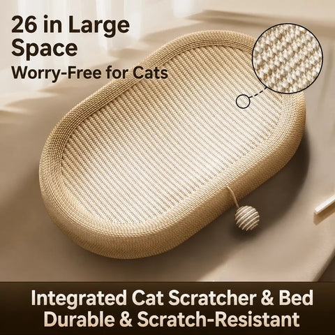 Cat Scratcher with Built-In Lounge Area