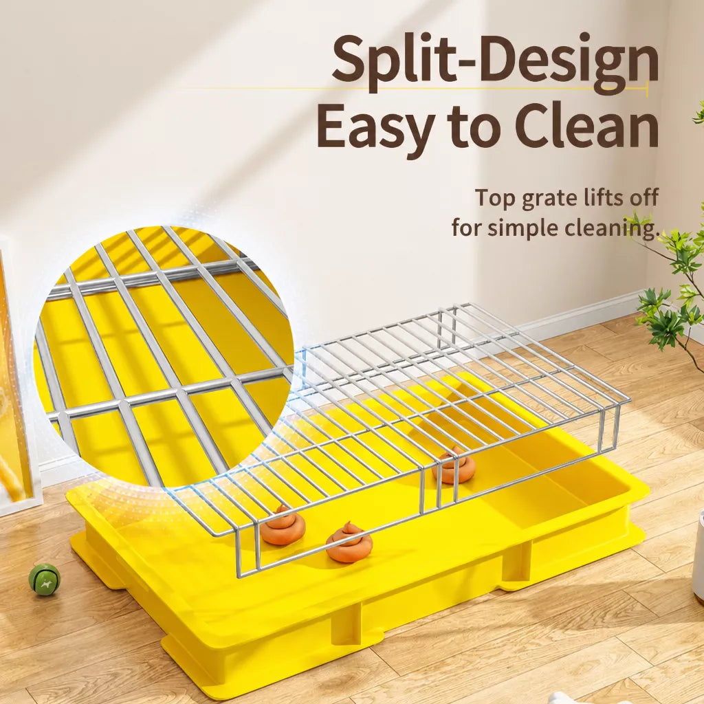 Dog Potty Training Tray with Grate
