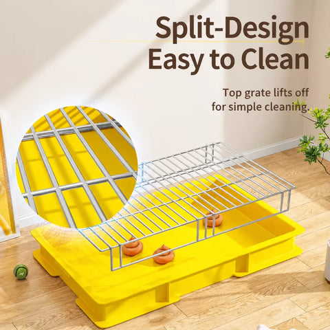 Dog Potty Training Tray with Grate