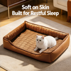 Cotton-Linen Look Pet Bed for Dogs and Cats - p-00676
