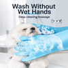 Thickened Pet Bathing Gloves, Extra Large - p-00356