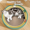 Extra-Large Round Kraft Paper Cat Scratcher with Play Balls - p-00036