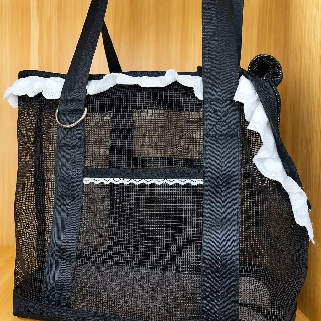 Breathable Mesh Crossbody Pet Carrier