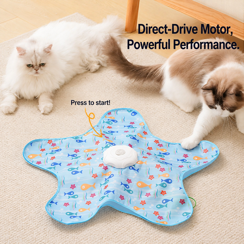 Interactive Rechargeable Cat Toy with Hideaway Cover