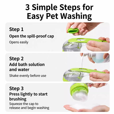 Pet Bath Brush for Dogs and Cats