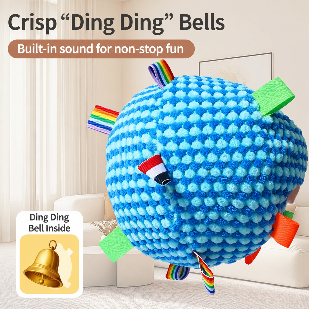 4.7-Inch Squeaky Plush Ball Toy for Dogs