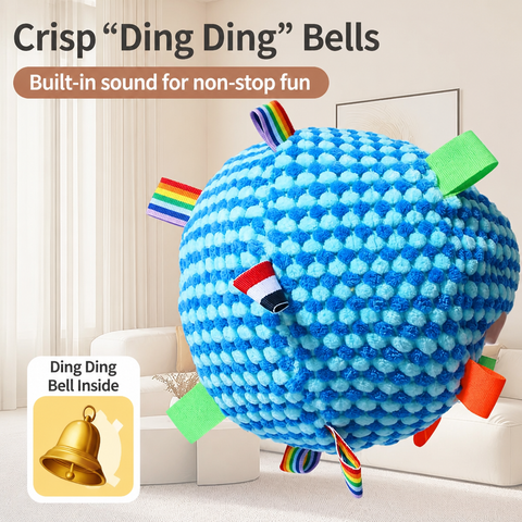 4.7-Inch Squeaky Plush Ball Toy for Dogs