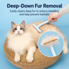 Long- and Short-Tooth Pet Rake Comb for Cats and Dogs