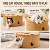 Donut Cat Scratcher Tunnel Bed