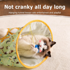 Foldable Crinkle Cat Tunnel Toy