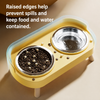 Double Stainless Steel Dog Bowls with Anti-Tip Feeding Stand