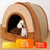 Enclosed Pet Bed House with Removable, Washable Design
