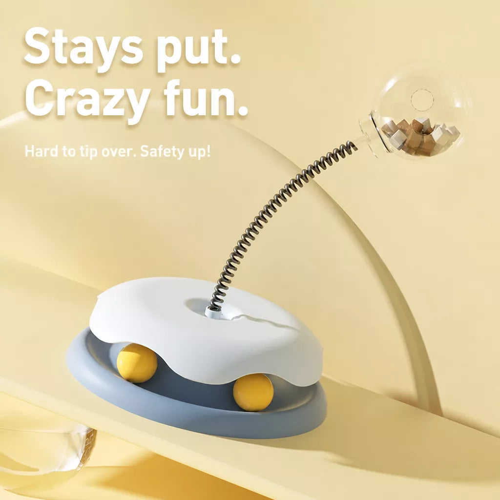 Interactive Cat Treat Spinner Toy