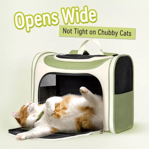 Canvas Pet Carrier Backpack for Cats and Dogs