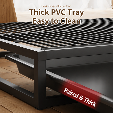 Drawer-Style Dog Potty Tray