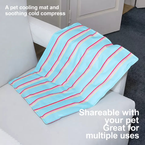 Striped Gel Pet Mat for Dogs & Cats
