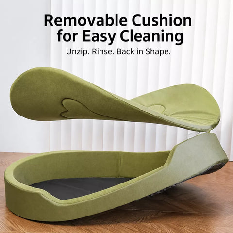 All-Season Removable Washable Polyester Dog Bed