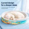 White Corrugated Cardboard Cat Scratcher Bed