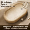 Sisal Cat Scratcher Bed with Built-In Lounging Space