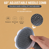 Self-Cleaning Pet Brush for Dogs & Cats, 3.8-Inch Wide Head
