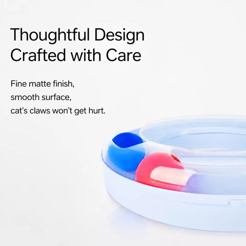 Interactive Rolling Ball Track Toy for Cats