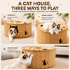 Donut Cat Scratcher Tunnel Bed